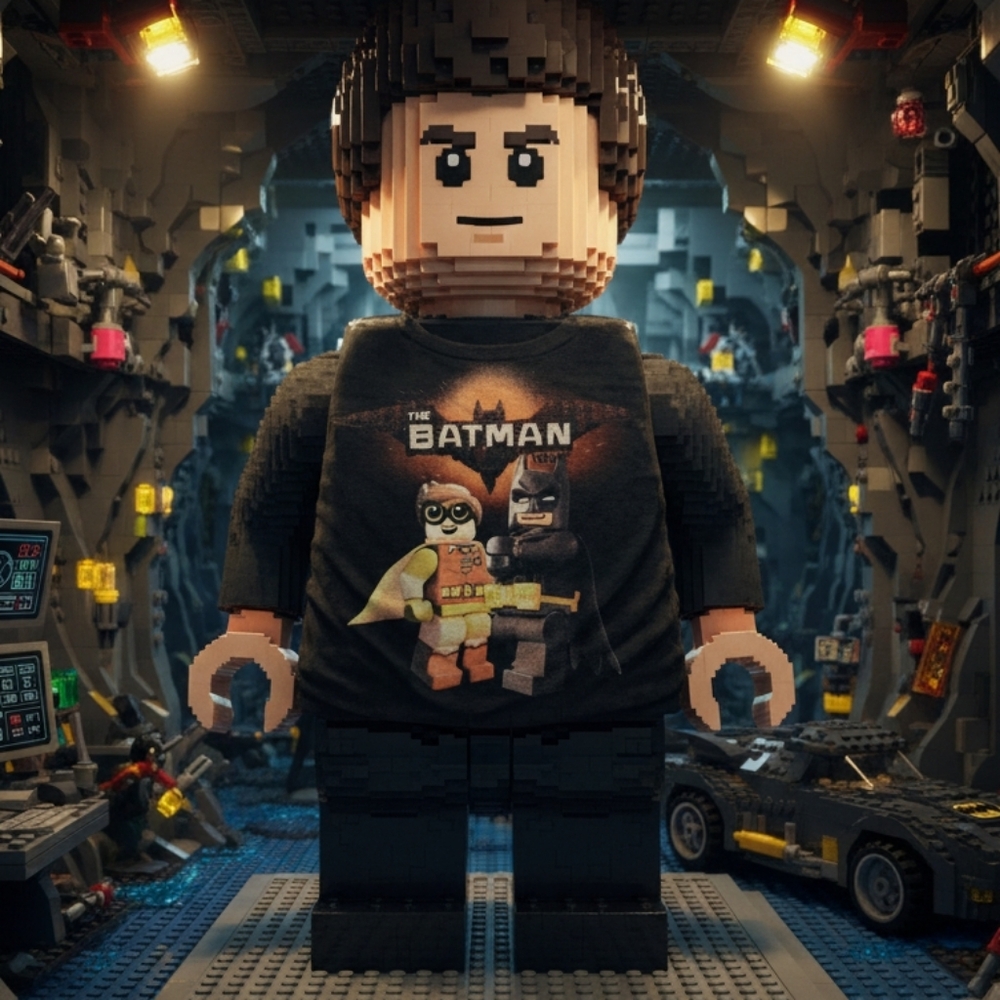 🦇 LEGO Batman Movie T-Shirt | Robin Graphic | M 🕹️